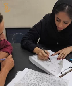 کلاس طراحی دستی آموزشگاه زرمهر