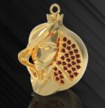 آویز جواهر انار مدل ZM3